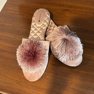 Birdies Songbird Pom Pom Slipper 8.5 Rose